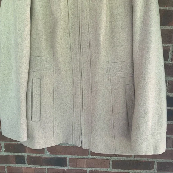 Avanti Wool Blend Hooded Zip Up Jacket Coat Women’s Large Regular - Picture 3 of 11